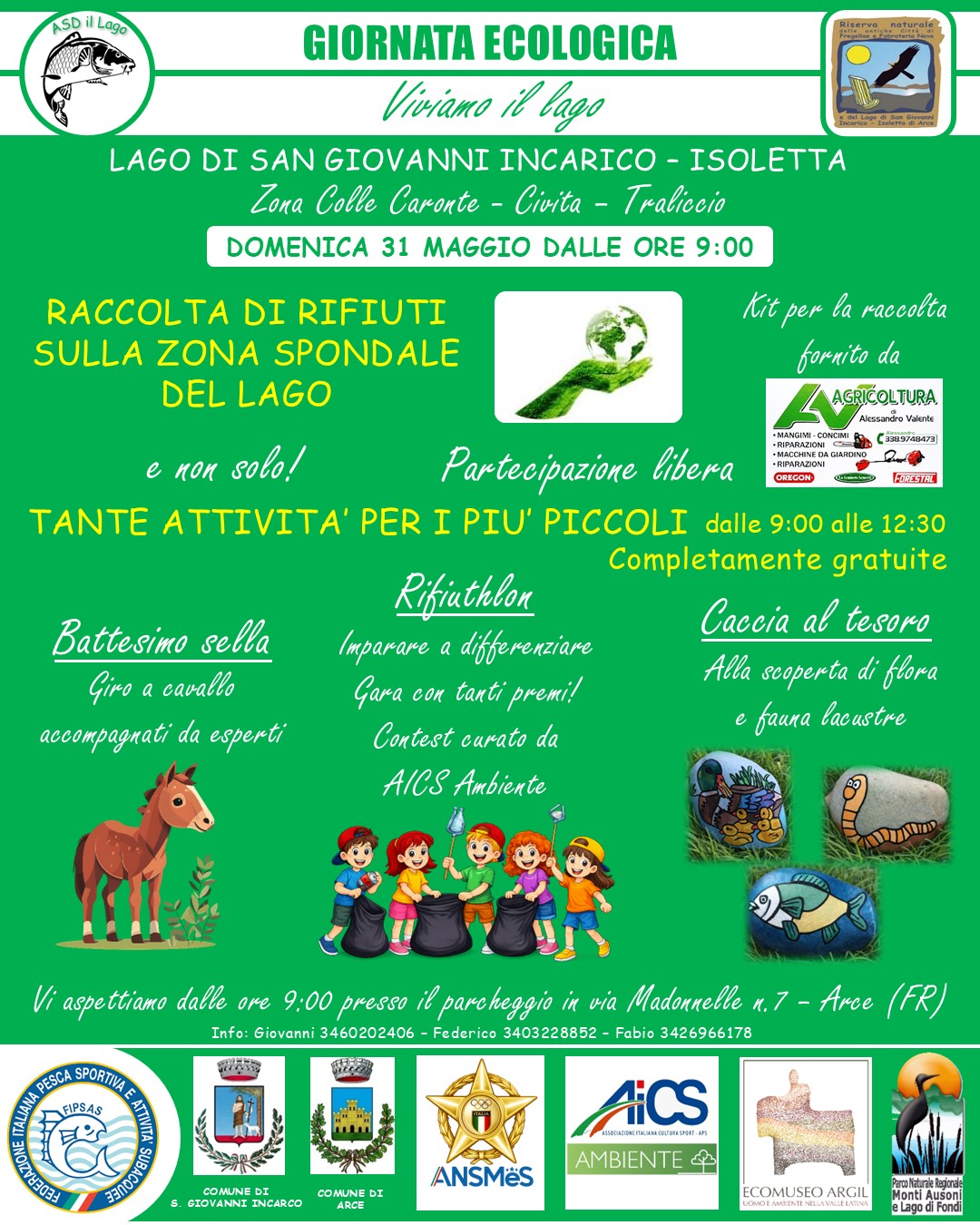 Locandina Giornata Ecologica - Viviamo il Lago